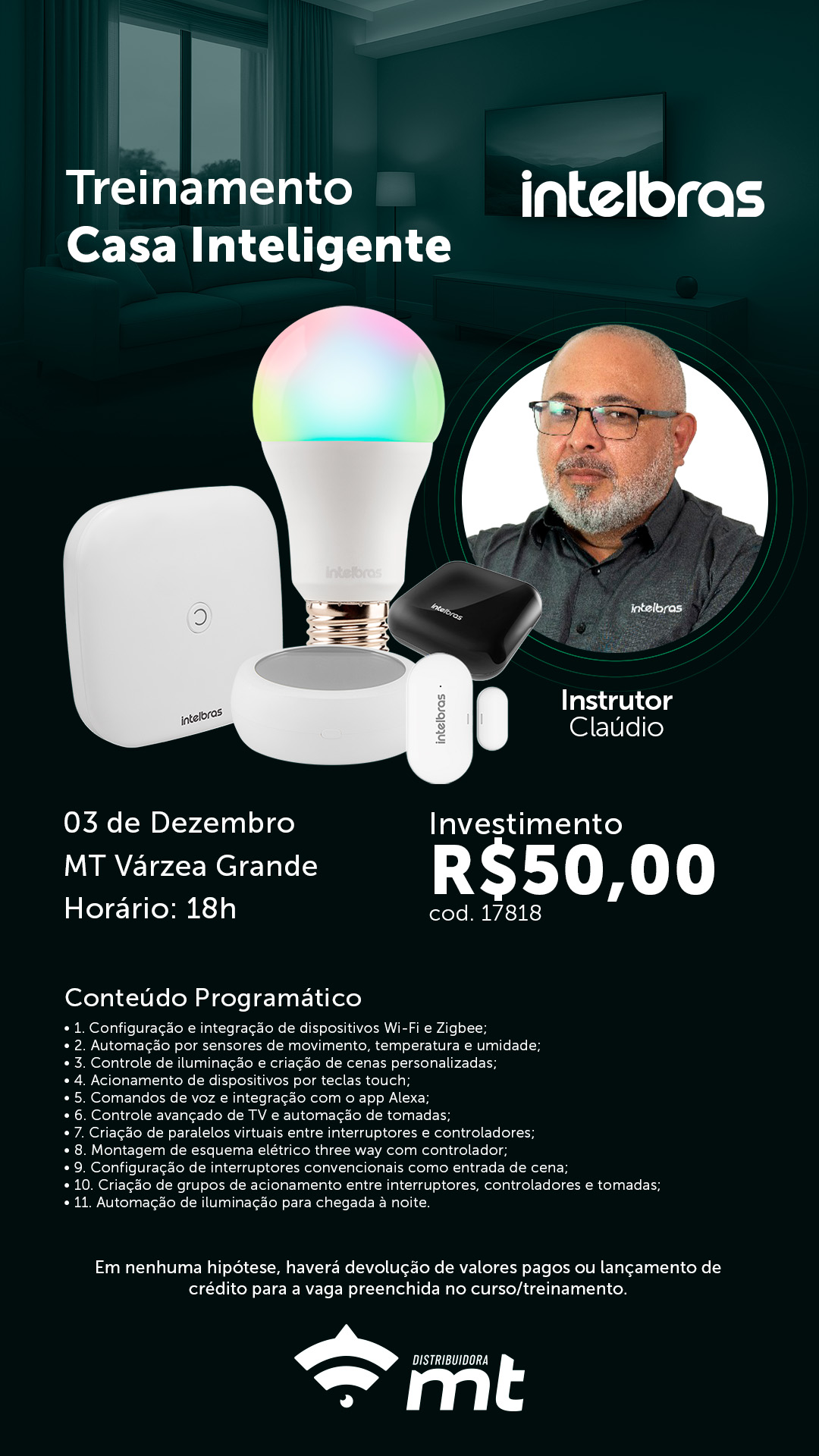 TREINAMENTO CASA INTELIGENTE - INSTRUTOR CLAÚDIO