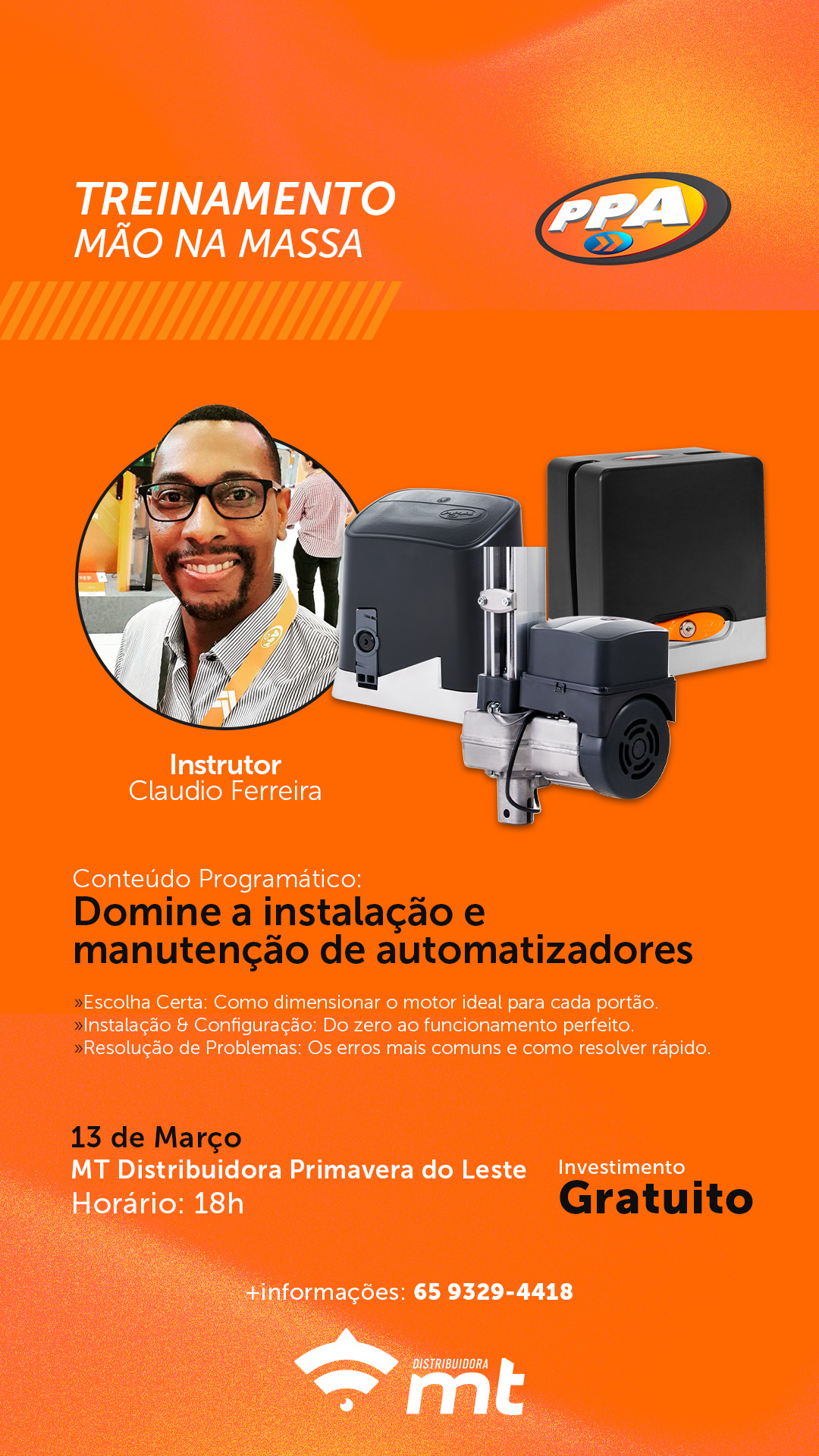 Mao na Massa - Claudio Ferreira - Domine a instalação - PPA - Distribuidora Primavera do Leste